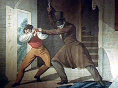 Der Mordversuch an Kaspar Hauser im Oktober 1829 nach einer zeitgenssischen Darstellung