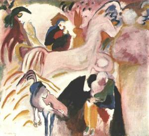Wassily Kandinsky, Pferde, 1909